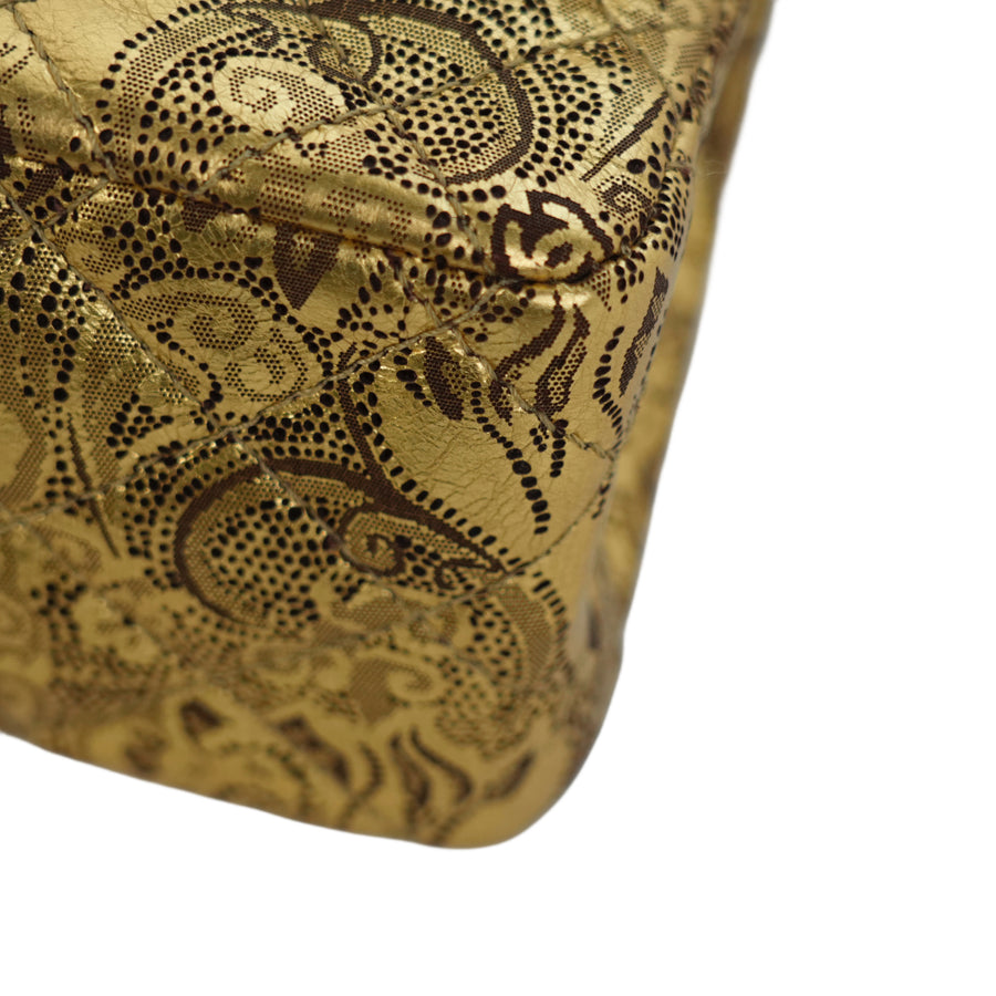 CHANEL 2008-2009 Gold Hardware Shoulder Bag