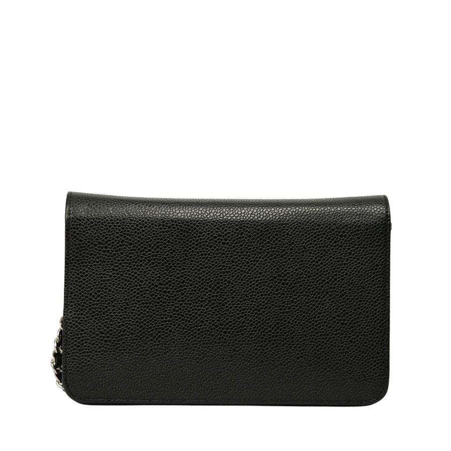 CHANEL Coco Mark Caviar Skin Shoulder Bag