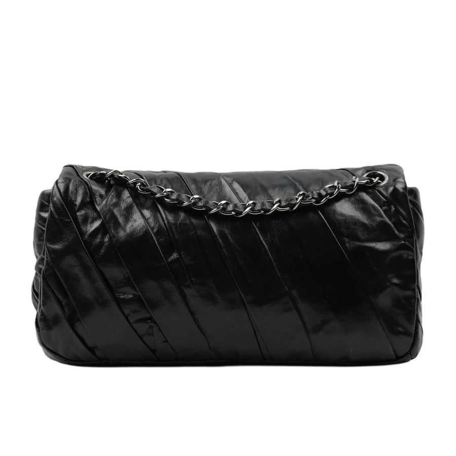 CHANEL 2009-2010 Pleated Shoulder Bag