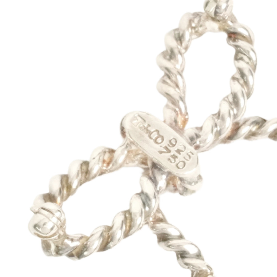 TIFFANY & CO. SV925 K18YG Ribbon Brooch
