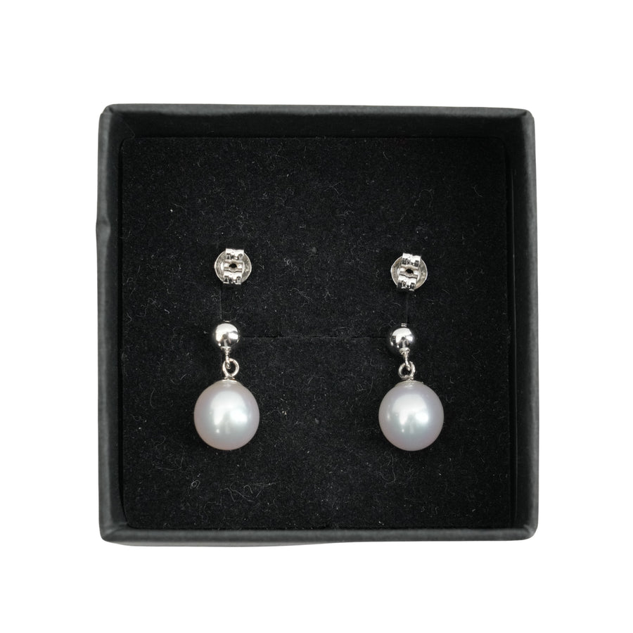 TASAKI K18 White Gold Pearl 7.40mm 2.1g Earring