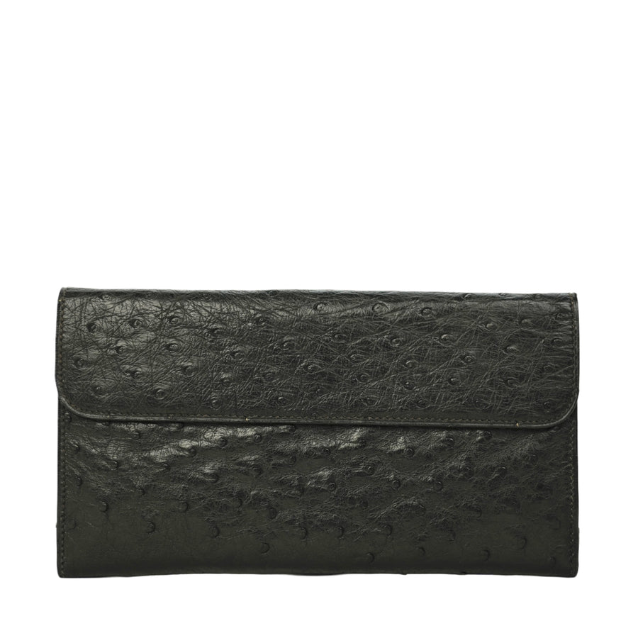 GUCCI Ostrich Long Wallet