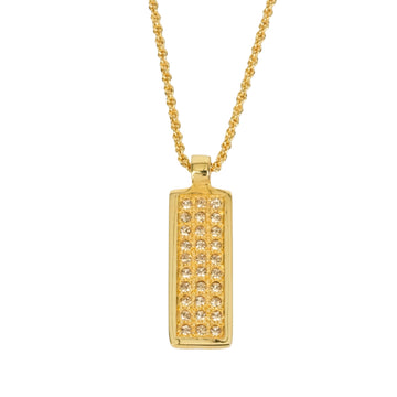 CHRISTIAN DIOR Trotter Line Stone Necklace