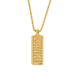 CHRISTIAN DIOR Trotter Line Stone Necklace