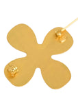 CHANEL Coco Mark Clover Rhinestone Brooch