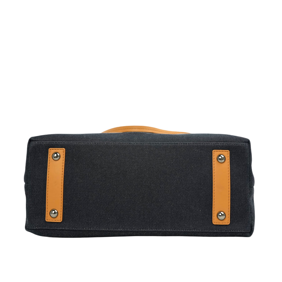 CHANEL Denim Tote Handbag/Shoulder Bag 2-Way