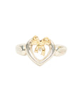 TIFFANY & CO. SV925 K18YG Double Heart Ring