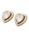 Vintage-Style Heart Alphabet Earrings