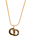 CHRISTIAN DIOR CD Logo Necklace