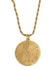 Vintage-Style Cameo Face Motif Necklace(Gold-Plated Brass)