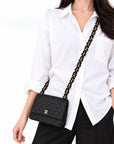 Tweed Chain Strap