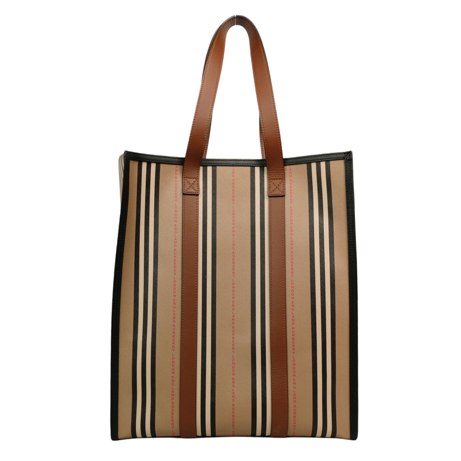 BURBERRY Stripe Tote Bag