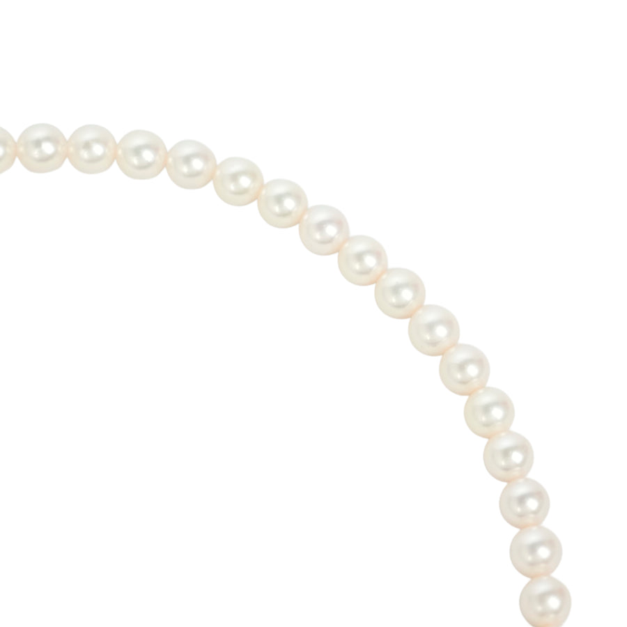 TASAKI Sterling Silver Pearl (Main Stones: 6.5-6.8mm) 30.9g Necklace