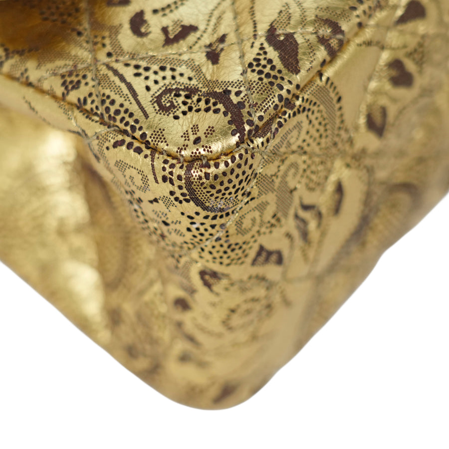 CHANEL 2008-2009 Gold Hardware Shoulder Bag