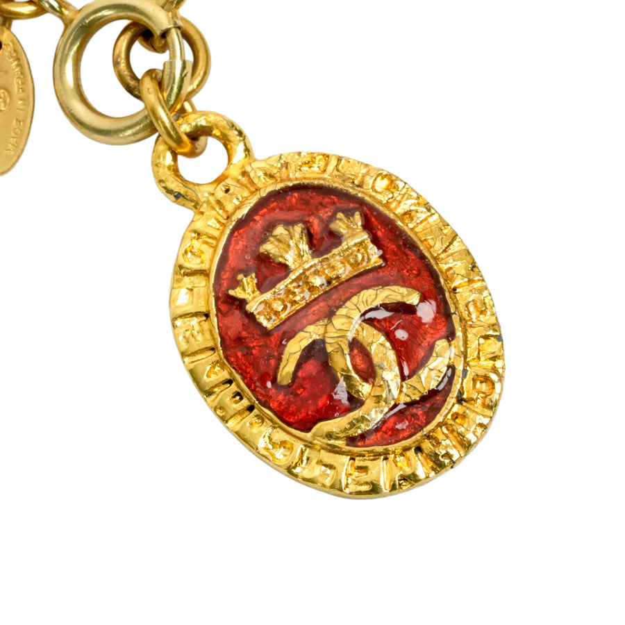 CHANEL Crown Coco Mark Necklace