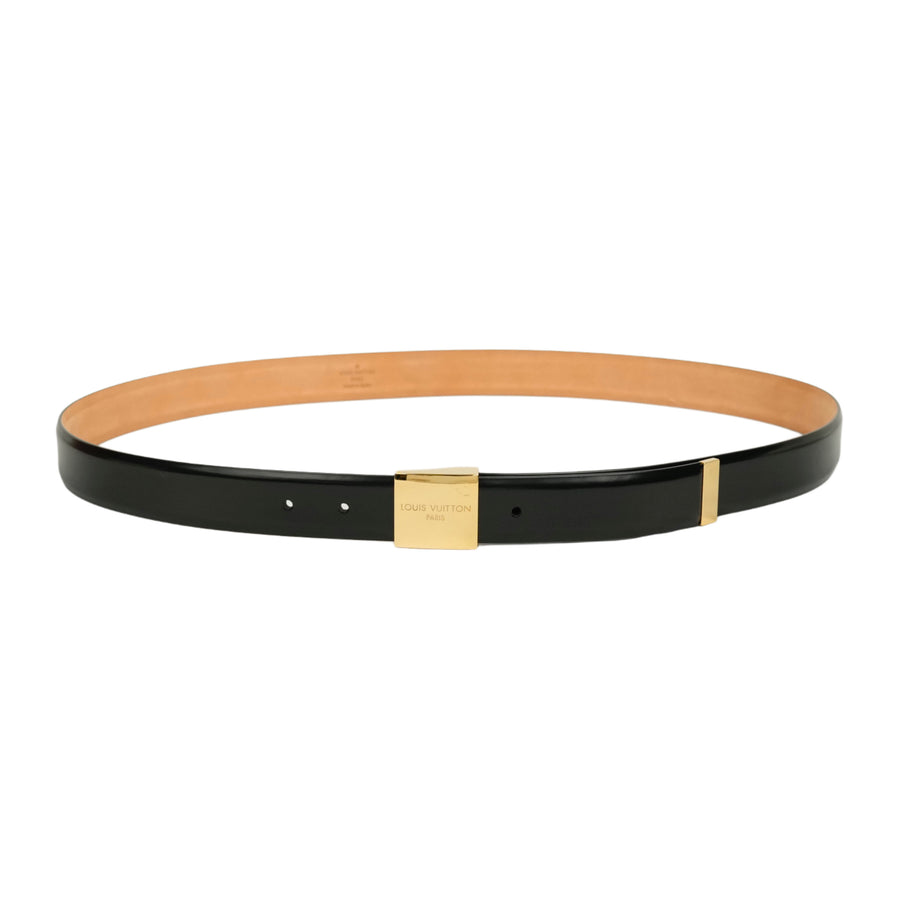 LOUIS VUITTON Noir Ceinture Carré M6805Q Belt