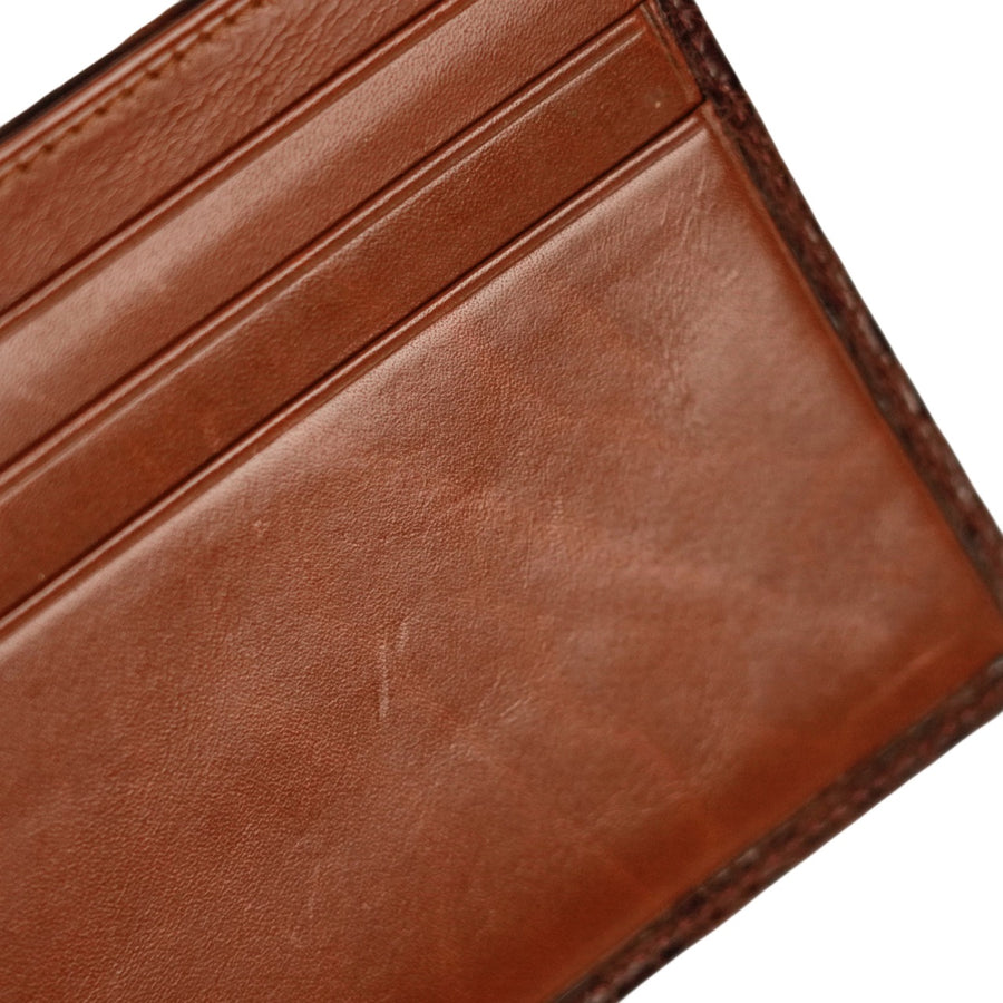 BVLGARI Crocodile Bi-Fold Wallet