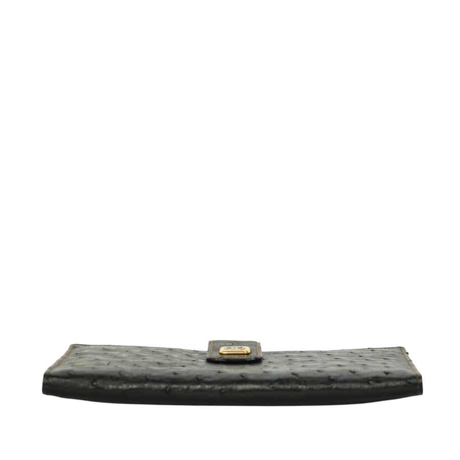 GUCCI Ostrich Long Wallet