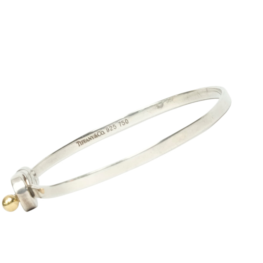 TIFFANY & CO. SV925 K18YG Love Knot Bangle