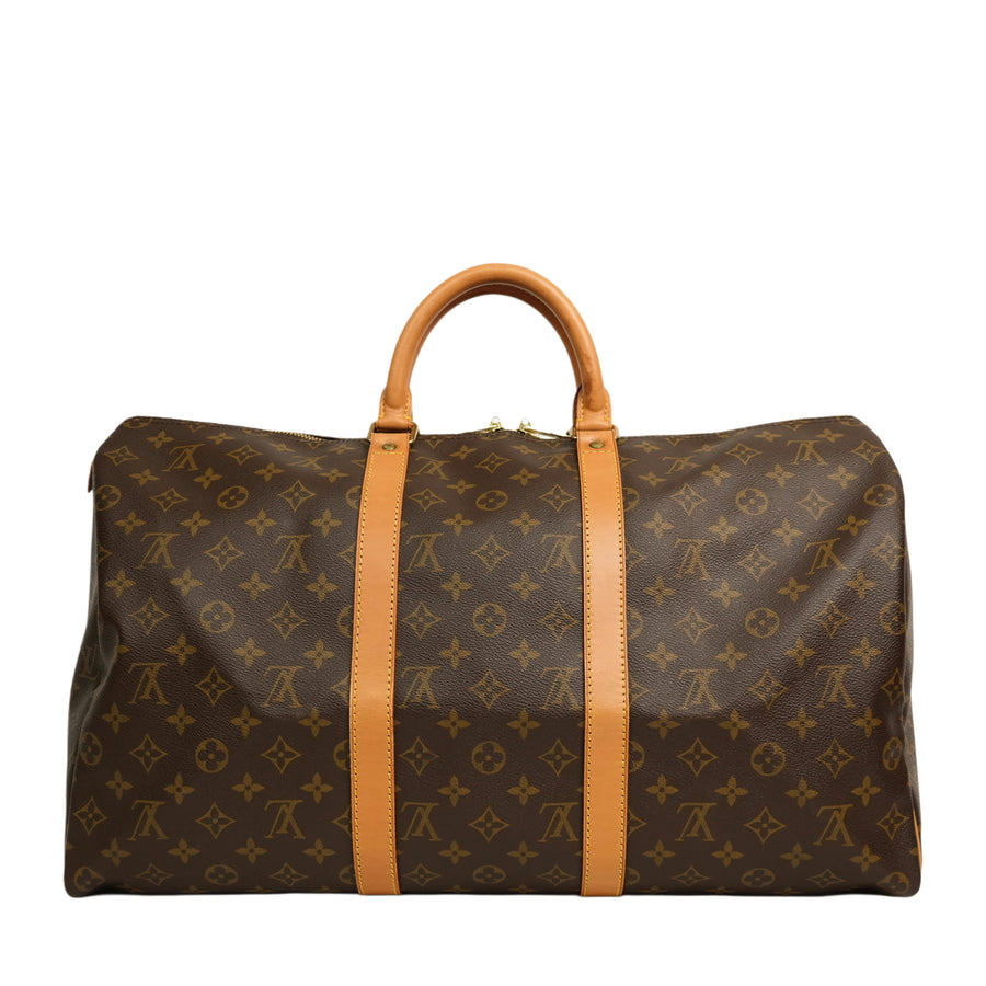 LOUIS VUITTON Monogram Keepall 50 Boston Handbag/Travel Bag M41426