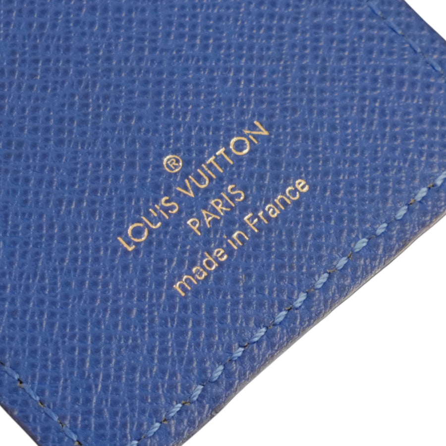 LOUIS VUITTON Damier Azur Porte-Clés Illustre Groom Key Holder M66943
