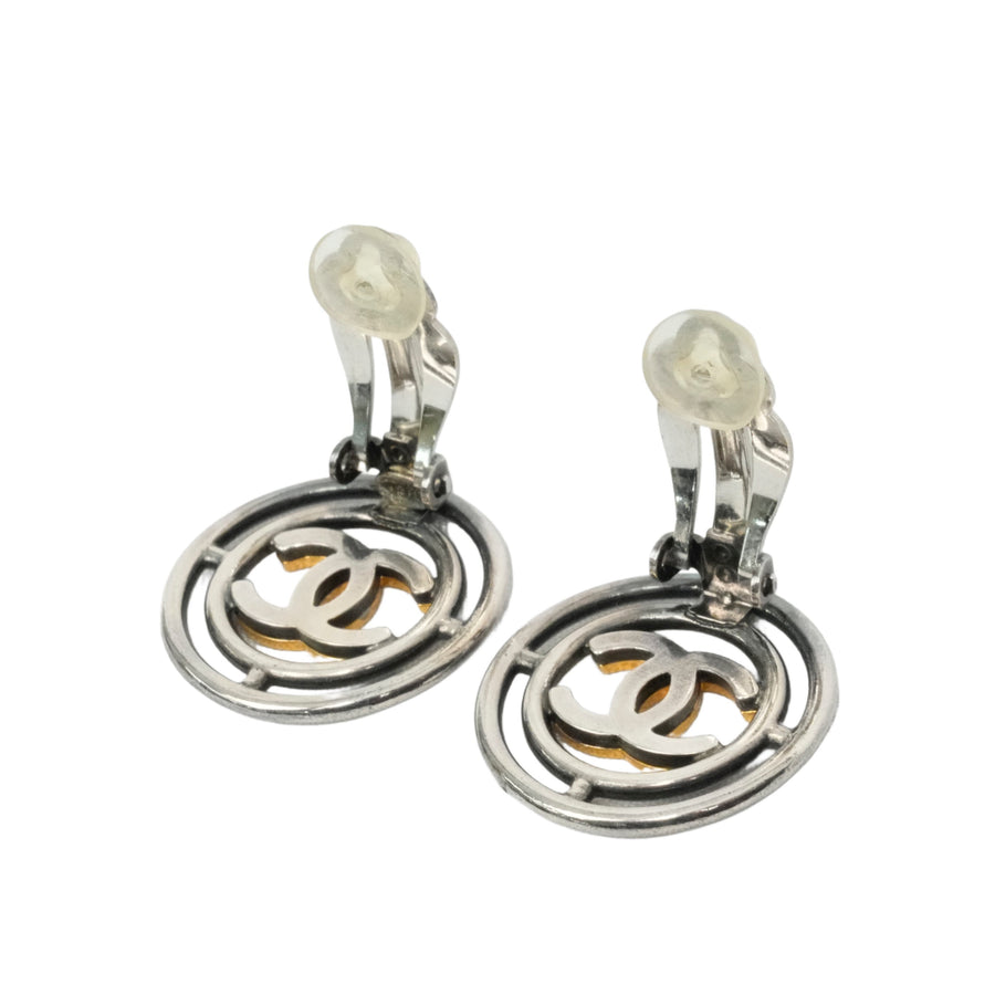 CHANEL Circle Coco Mark Earrings