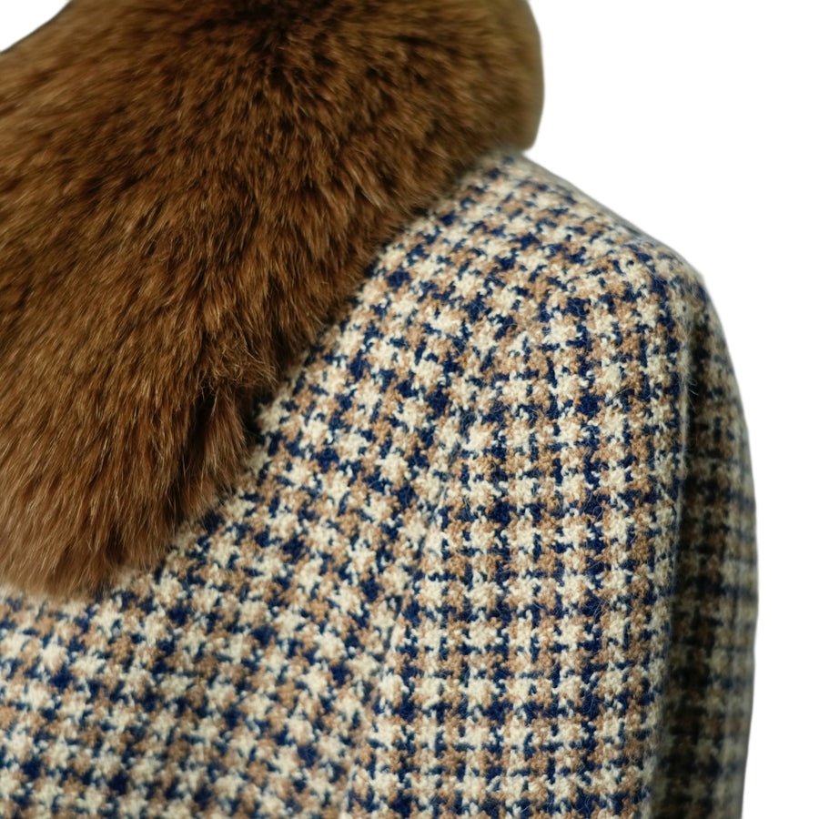 BURBERRY Eco-Fur Tweed Outerwear