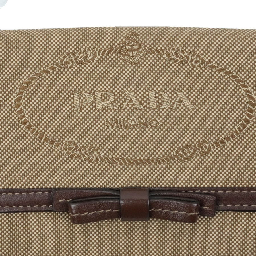 PRADA Jacquard Tri-Fold Wallet