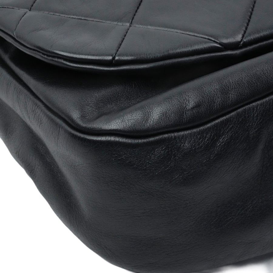 CHANEL 2006-2008 Coco Mark Matelassé Lambskin Shoulder Bag
