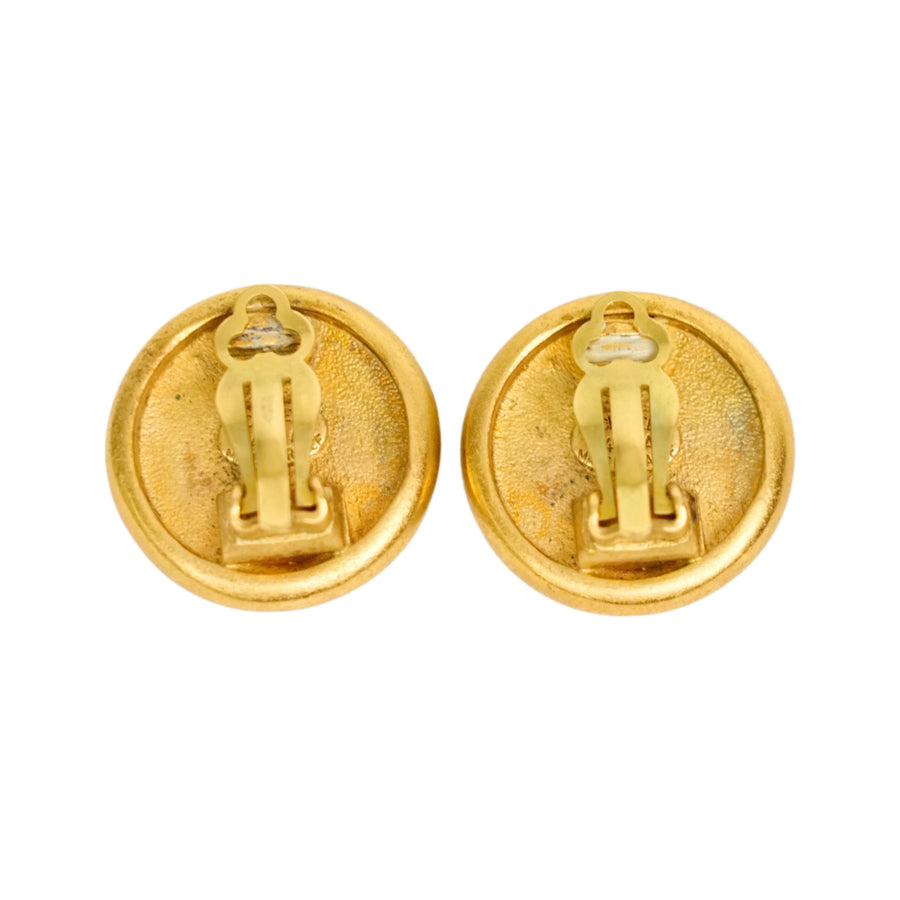 CHANEL Button Earrings