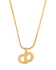 CHRISTIAN DIOR CD Logo Necklace