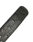 BALENCIAGA Ostrich Leather Belt