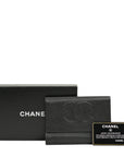 CHANEL Caviar Skin Coco Mark Trifold Wallet