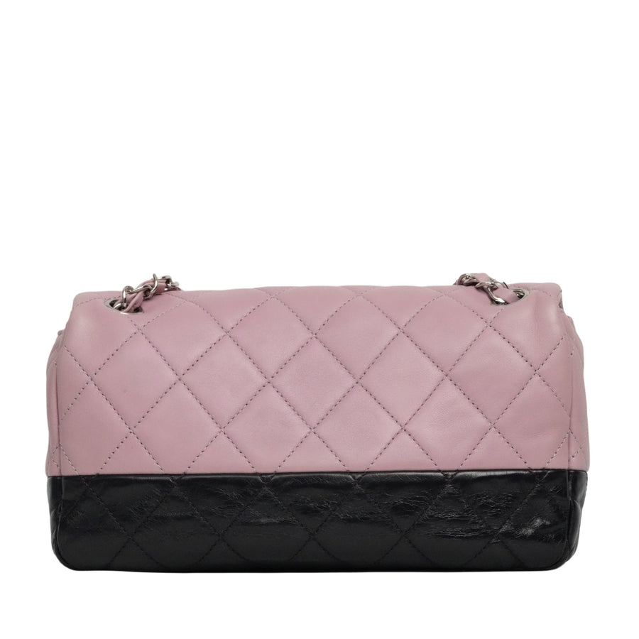 CHANEL 2008–2009 Matelassé Bicolor Chain Shoulder Bag