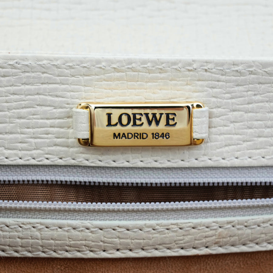LOEWE Embossed Logo Shoulder Bag