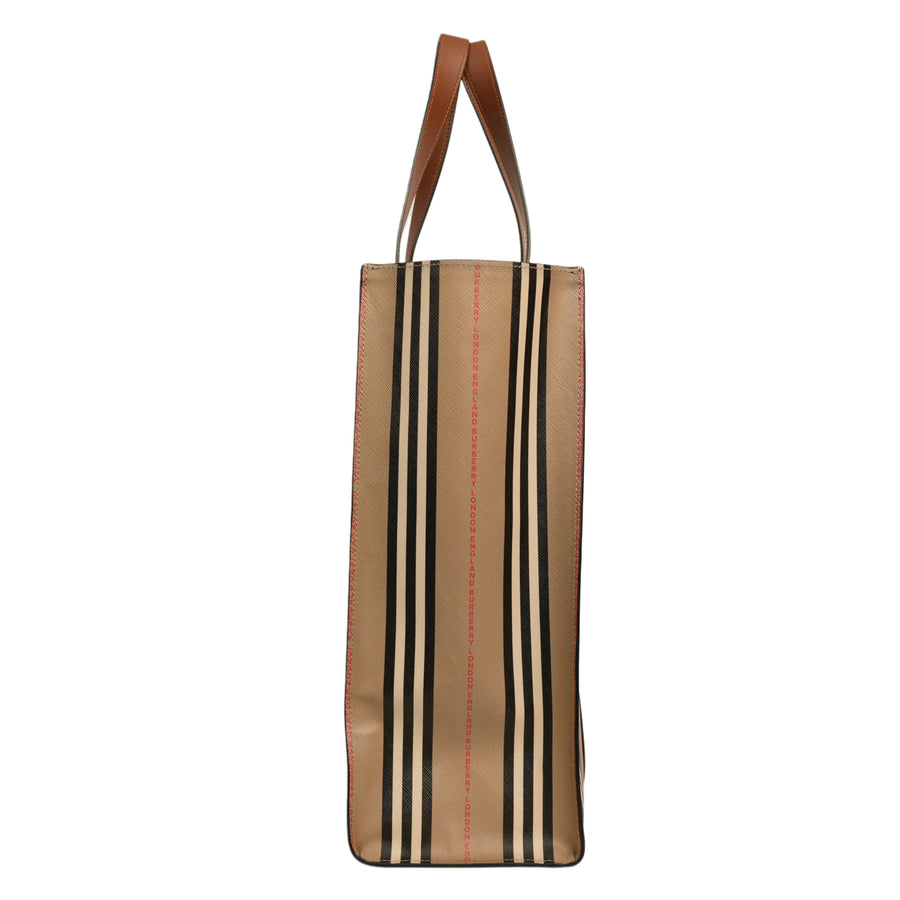 BURBERRY Stripe Tote Bag
