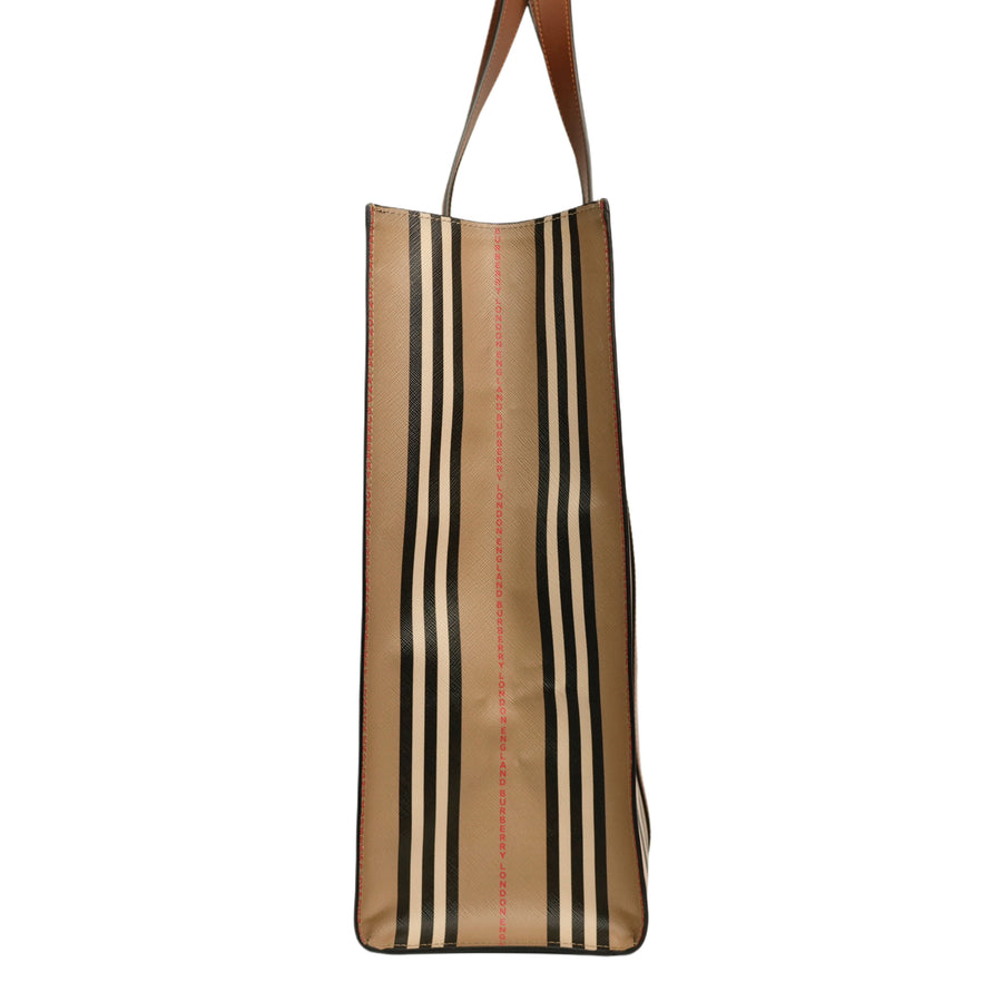 BURBERRY Stripe Tote Bag