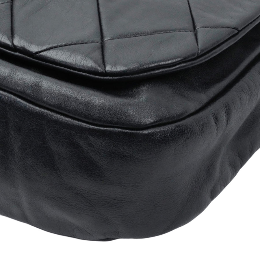 CHANEL 2006-2008 Coco Mark Matelassé Lambskin Shoulder Bag
