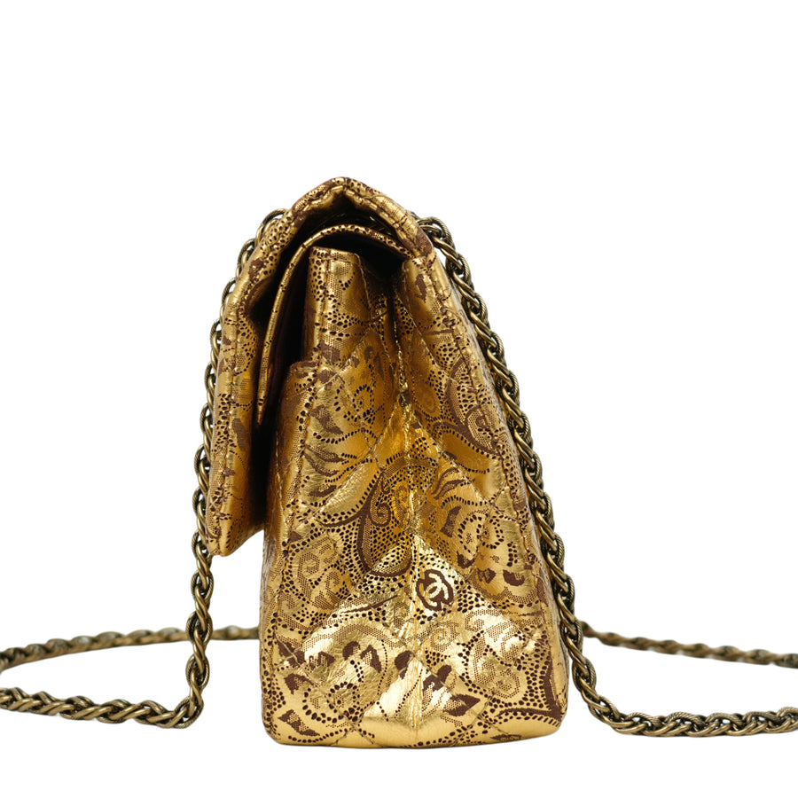 CHANEL 2008-2009 Gold Hardware Shoulder Bag
