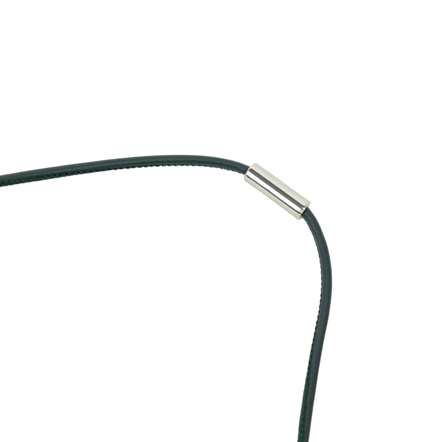HERMES H Equip Buffalo Horn Lacquer Necklace
