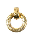 CHANEL Logo Circle Earrings