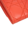 CHRISTIAN DIOR Lady Dior Cannage Chain Wallet Long Wallet / Handbag 2Way