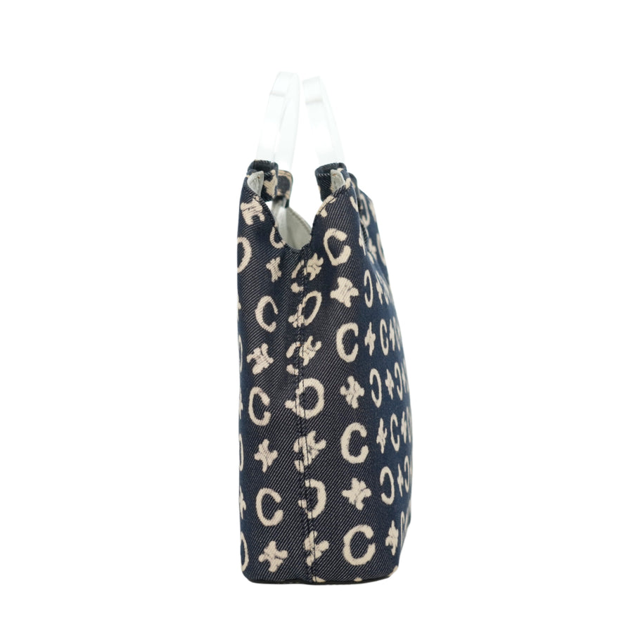 CELINE Denim C Macadam Handbag