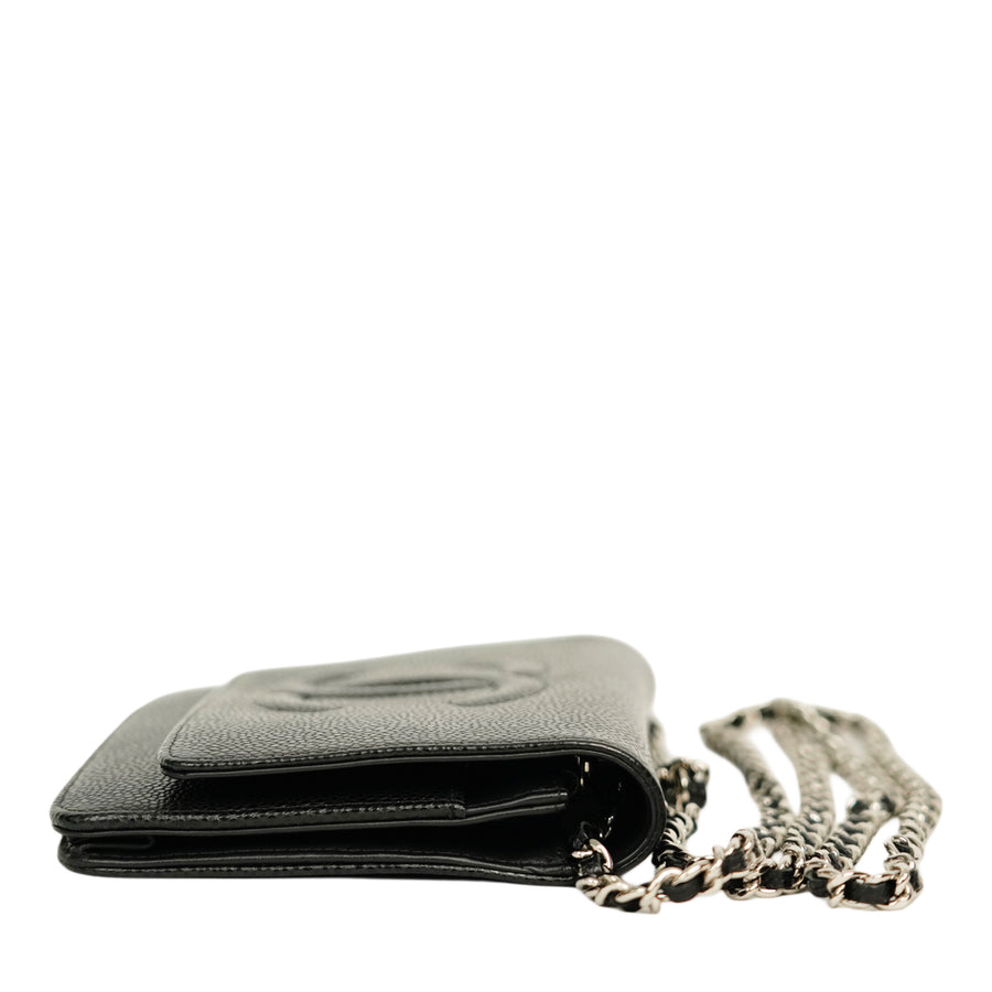 CHANEL Coco Mark Caviar Skin Shoulder Bag