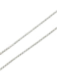 CHRISTIAN DIOR Logo Plate Rhinestone Necklace