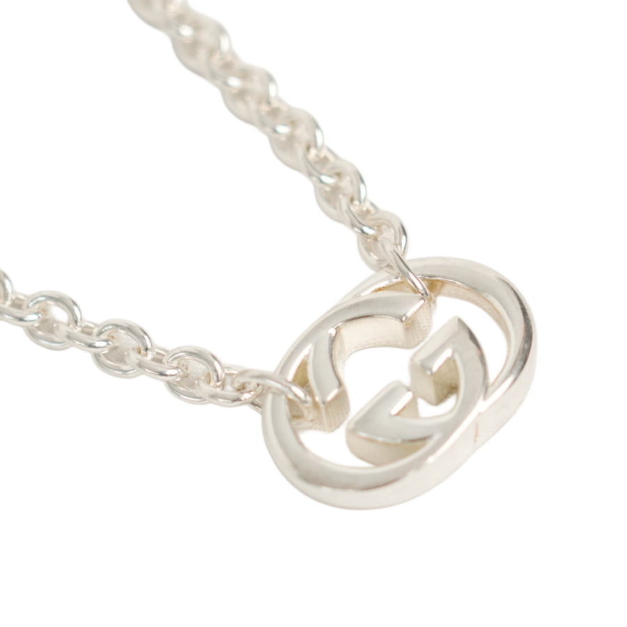 GUCCI SV925 Interlocking G Necklace