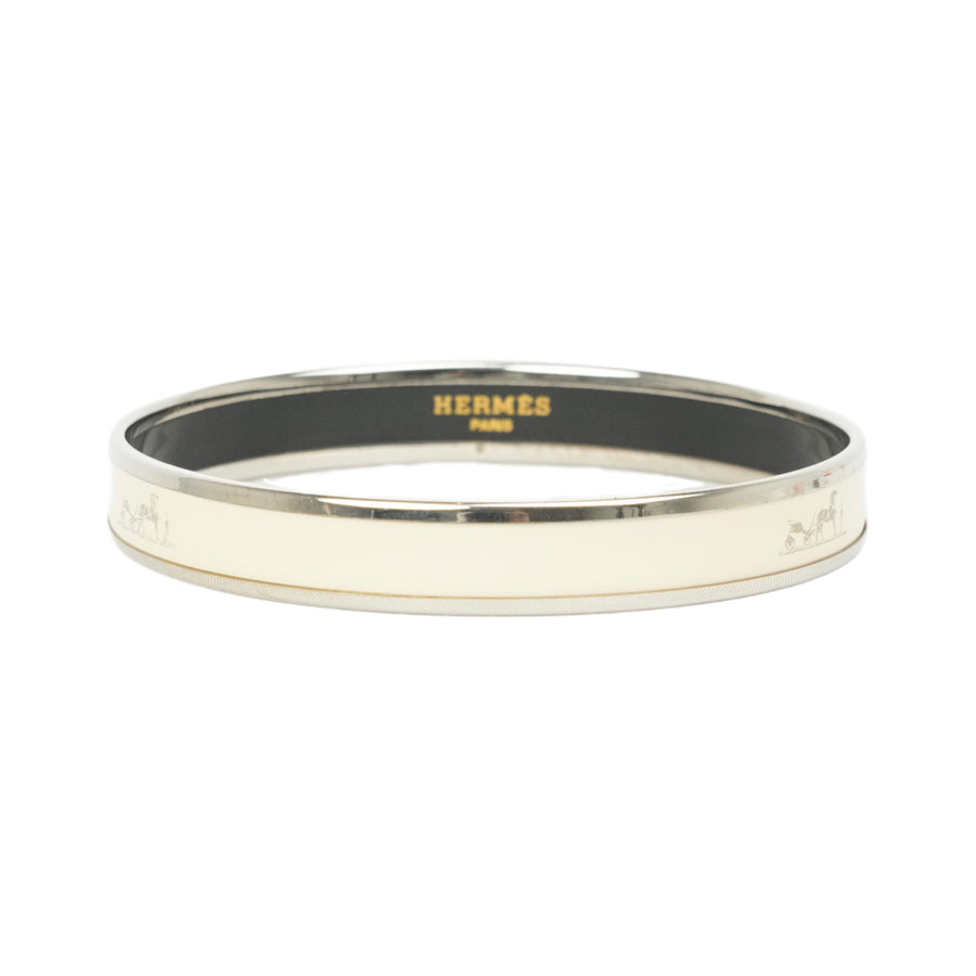 HERMES Emaillé PM Carres Enamel Bangle