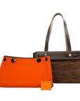 HERMES Toile Officier Aile Bag Cabas PM Shoulder Bag