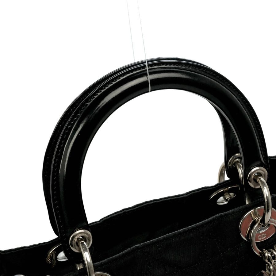 CHRISTIAN DIOR Lady Dior Medium Handbag/Shoulder Bag 2-Way