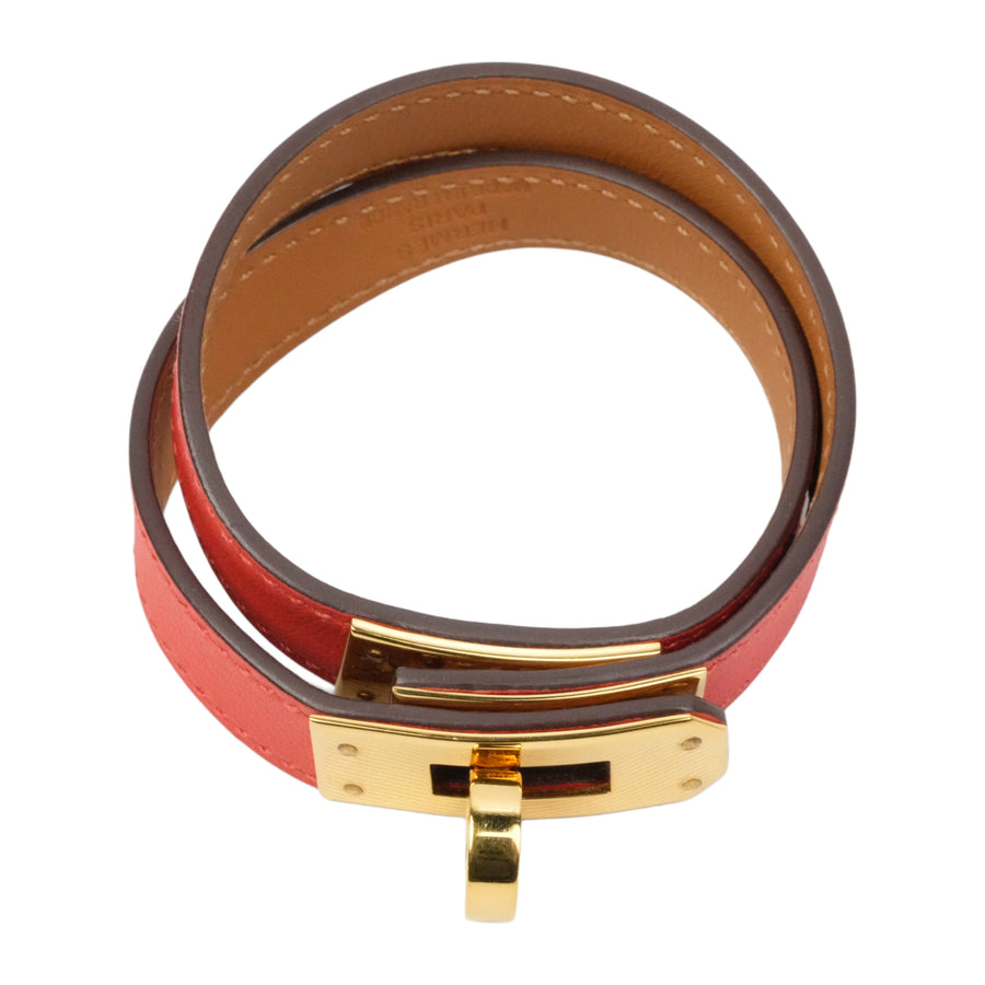 HERMES Mini Kelly Double Tour Bracelet